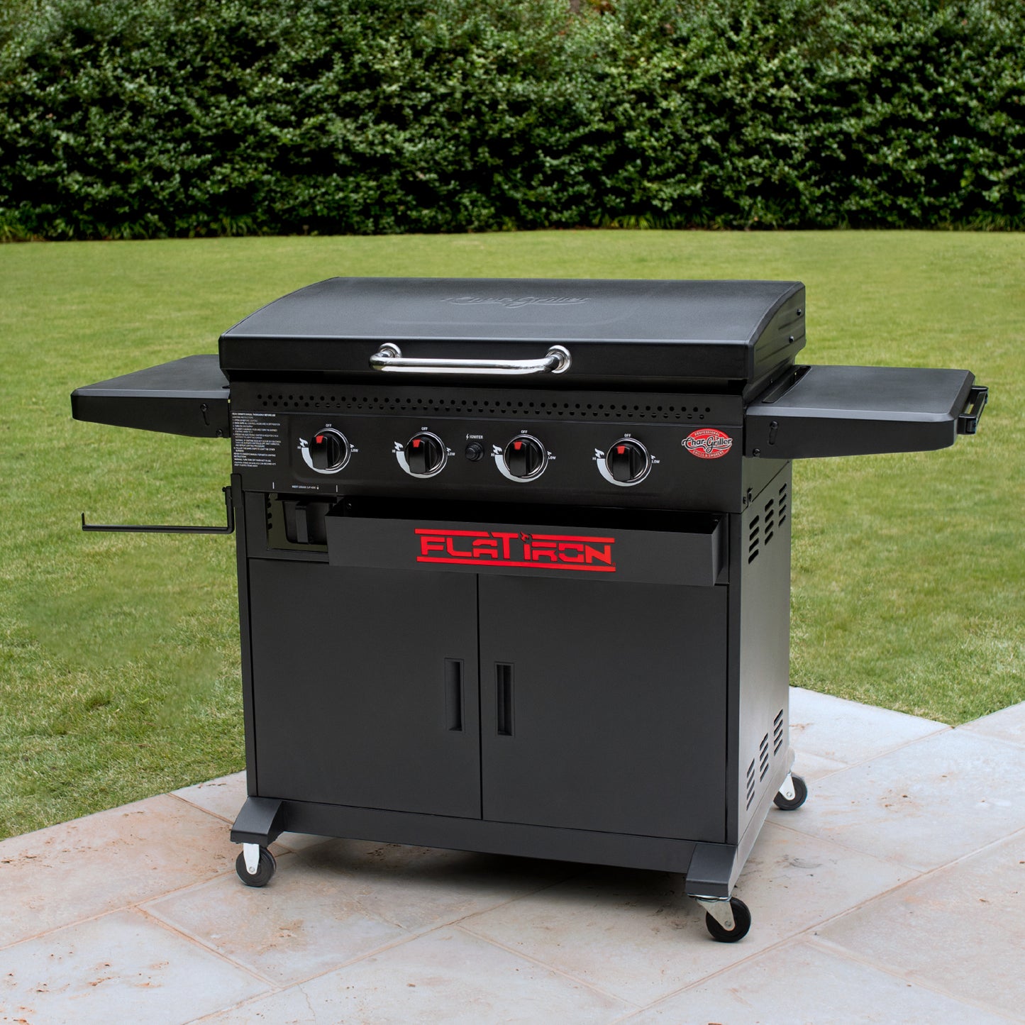 Char-Griller 4 Burner Flat Iron Premium Gas Griddle