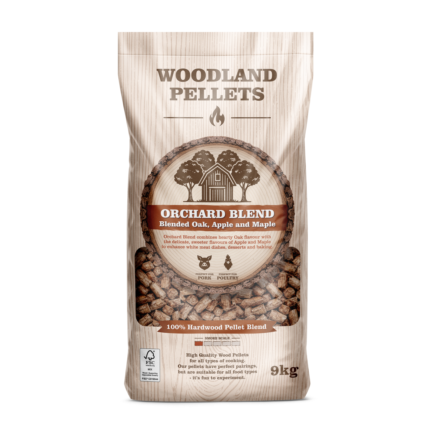 Woodland Pellets: Orchard Blend 9KG Bag