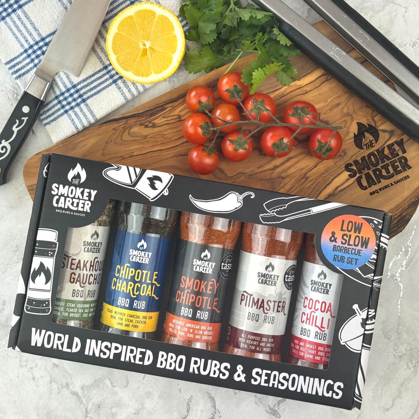 Low & Slow Barbecue Rub Seasoning Set by The Smokey Carter