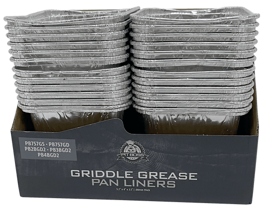 Pit Boss Foil Grease Pan Liners for Ultimate Plancha 2, 3, 4 Burner (Pack of 6) - BBQ Land