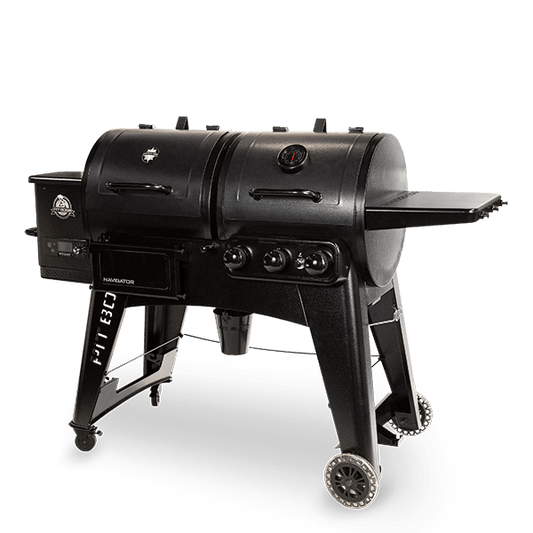 Pit Boss Navigator 1230CN Combo Pellet Gas BBQ Grill with Cover - BBQ Land