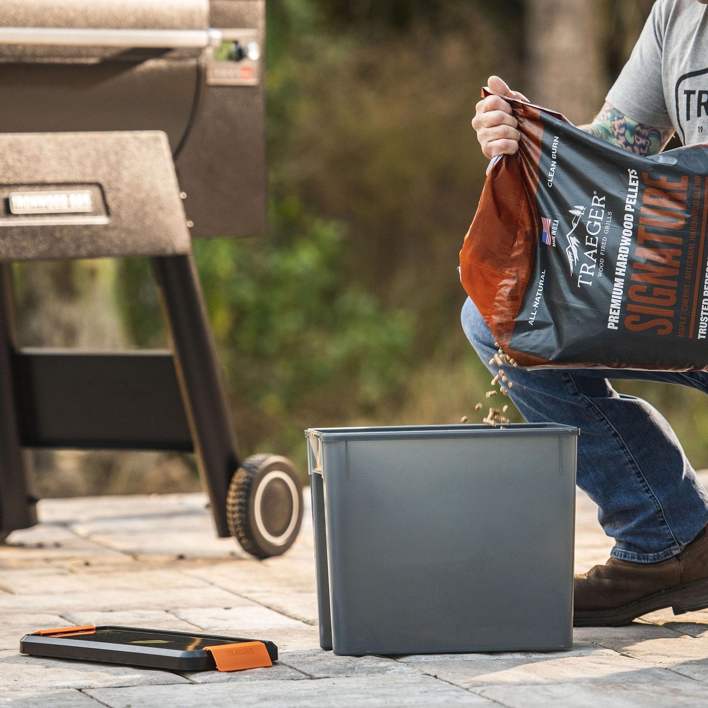 Traeger StayDry Pellet Bin with Lid - BBQ Land