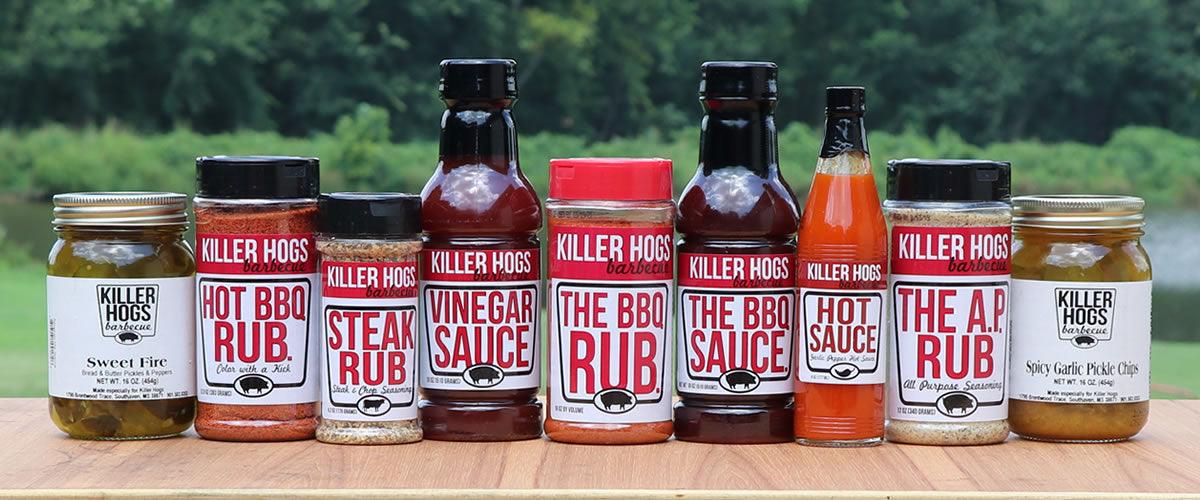 Killer Hogs BBQ Sauces and rubs
