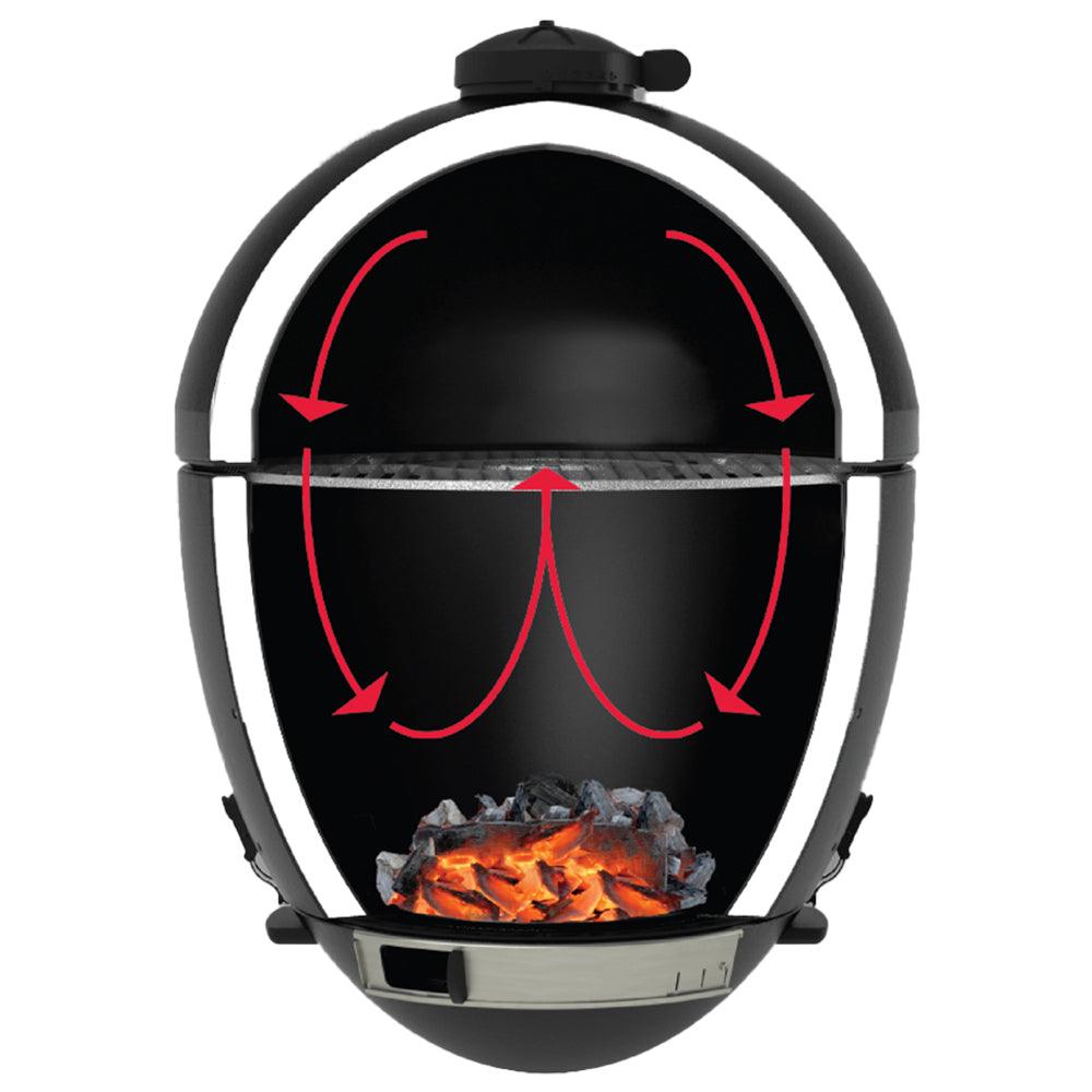 Char-Griller Red Akorn Junior Kamado Charcoal BBQ - BBQ Land