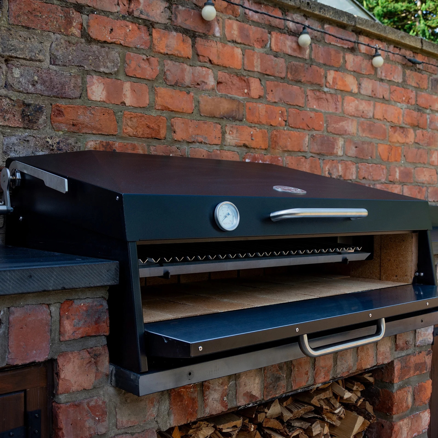 Flamery Large Asado Argentinian BBQ with Full Grill + Firebox