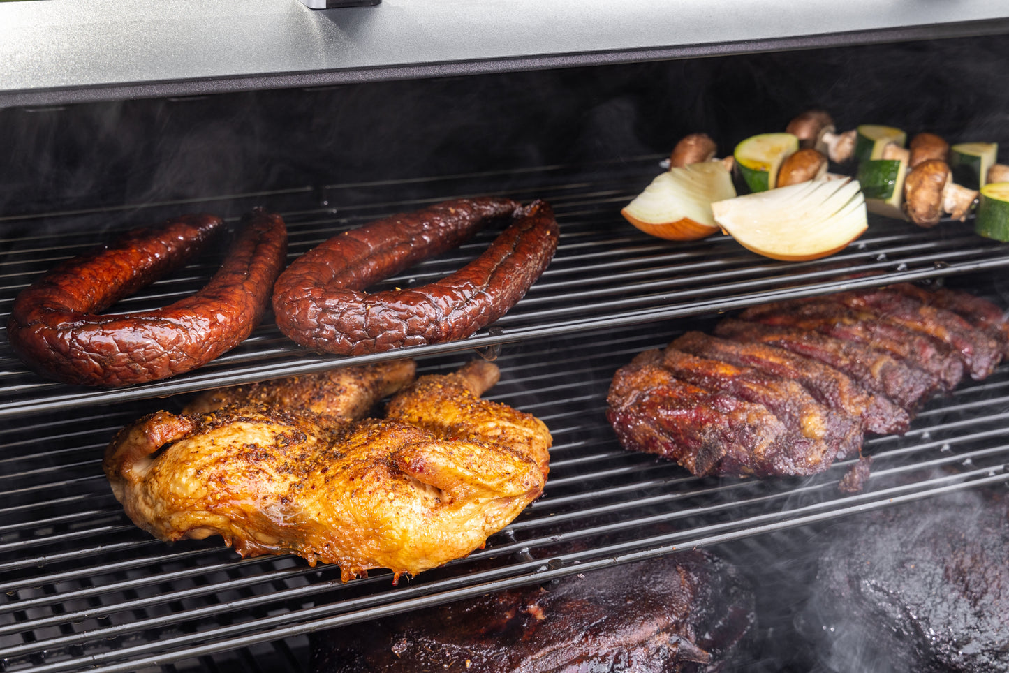 Breakfast Smoked Sausage Pit Boss Navigator 3-Series Wood Pellet