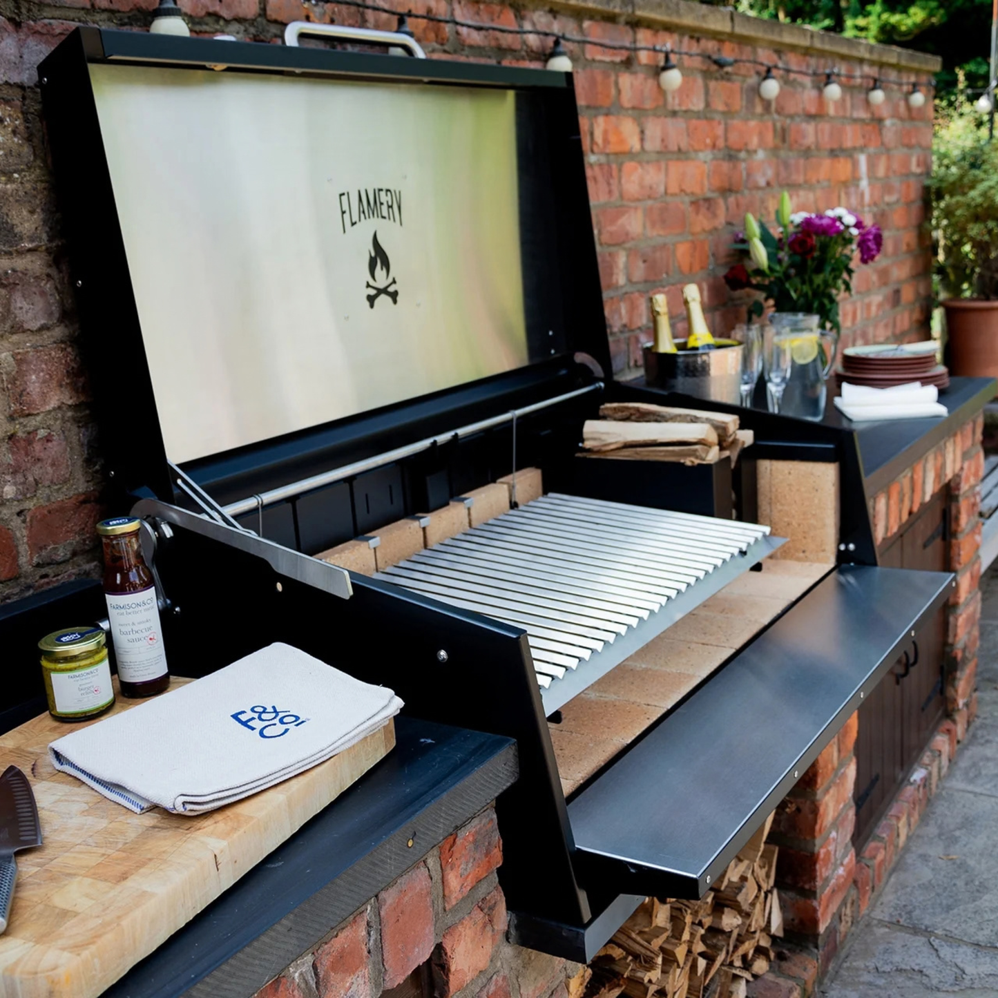 Flamery Small Asado Pro 3.1 Built-In with Full Grill