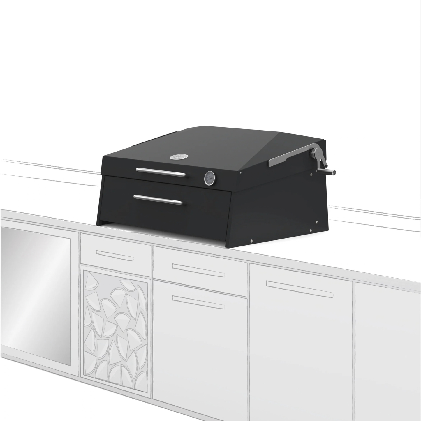Flamery Small Asado BBQ with 50/50 Split Grill