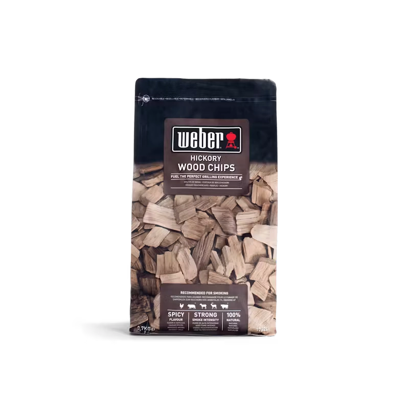 Weber Hickory Wood Chips for BBQ Smoking 700g