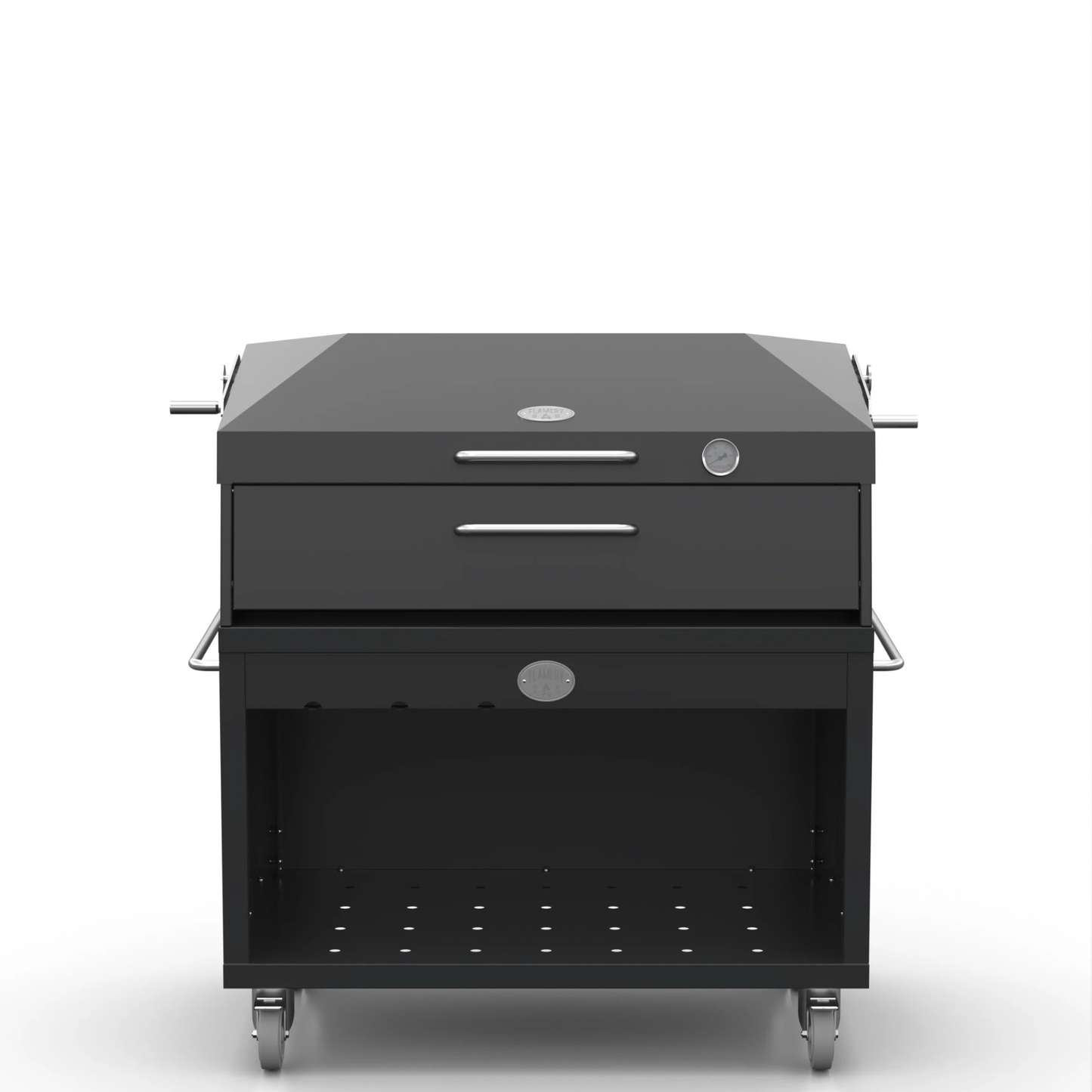 Flamery Small Asado BBQ with Full Grill on Trolley