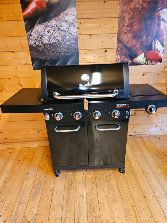 #216 EX-DISPLAY Char-Broil Professional CORE TRU-Infrared 4 Burner Gas BBQ, Black, WITH COVER (Copy)