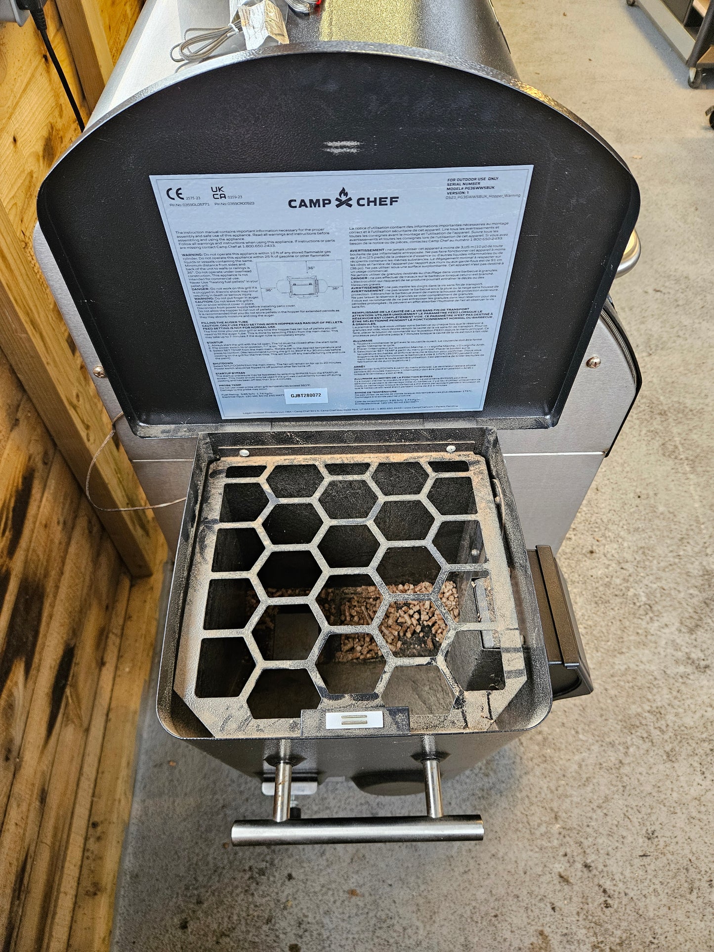 #223 EX-DEMO Camp Chef Woodwind Pro 36 Pellet Grill Smoker (sold as seen)