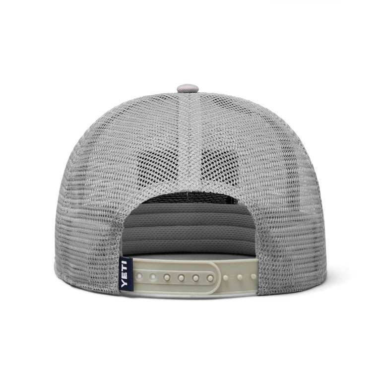 Yeti Velcro Badge Mesh Hat - Grey/Navy