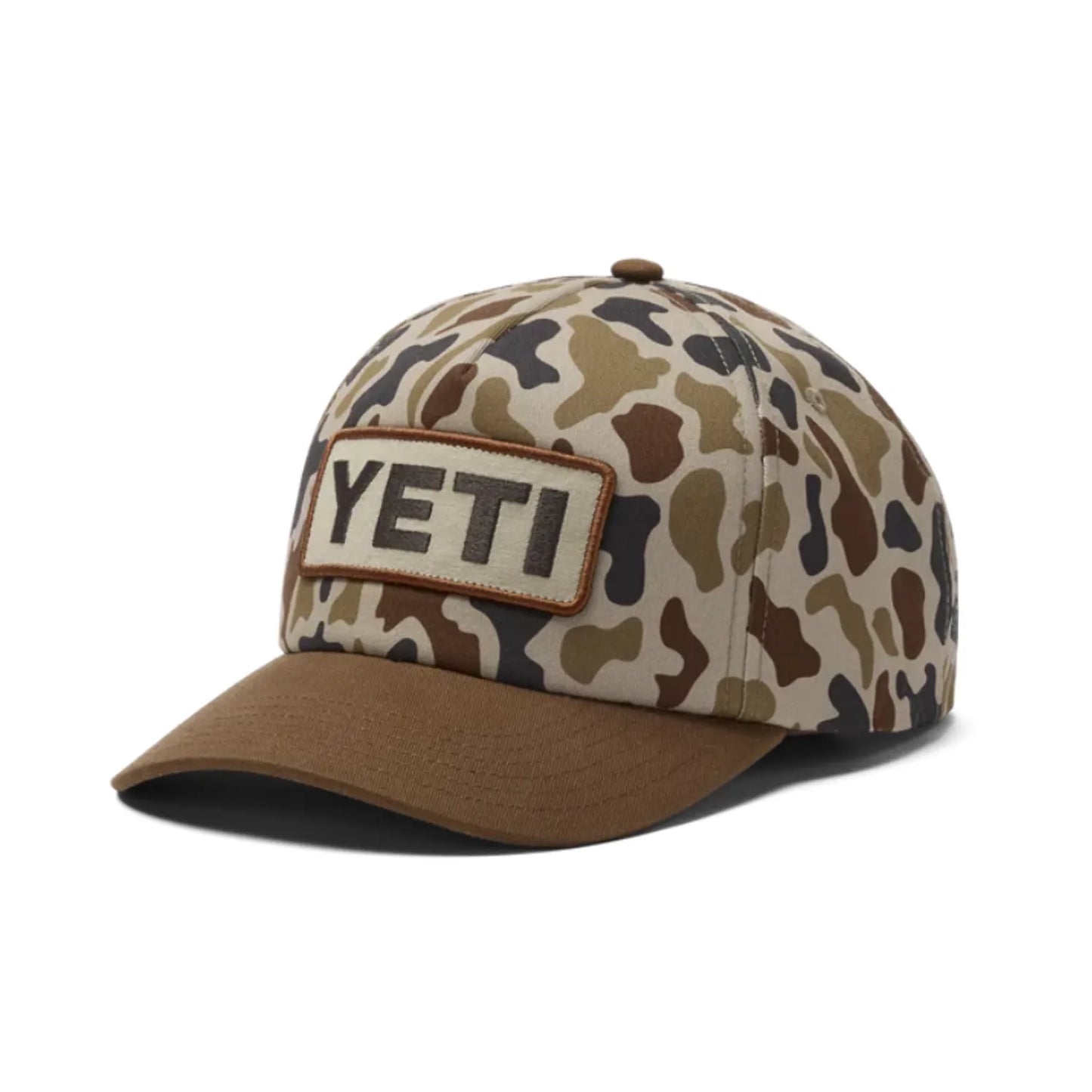 Yeti Woven Flat Brim Snapback Cap in Camo