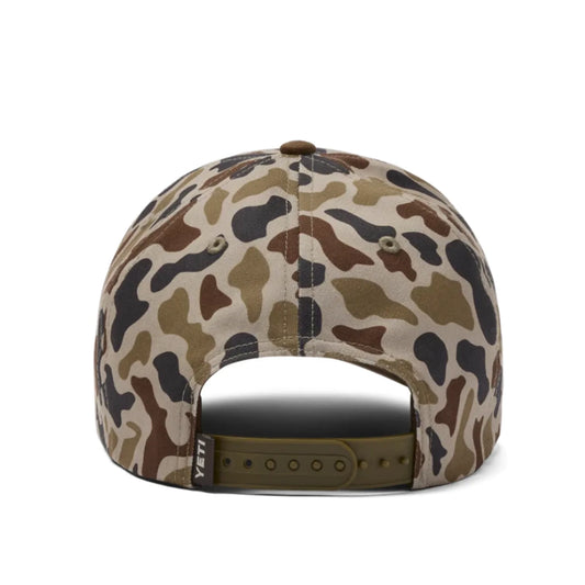 Yeti Woven Flat Brim Snapback Cap in Camo