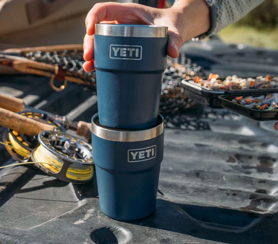 Yeti Rambler 16oz Stackable Cup - Big Sky Blue