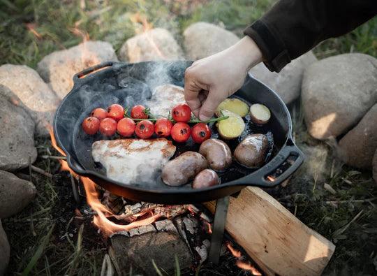 40cm Cast Iron Skillet with Two Handles FP40H-T by Petromax - BBQ Land