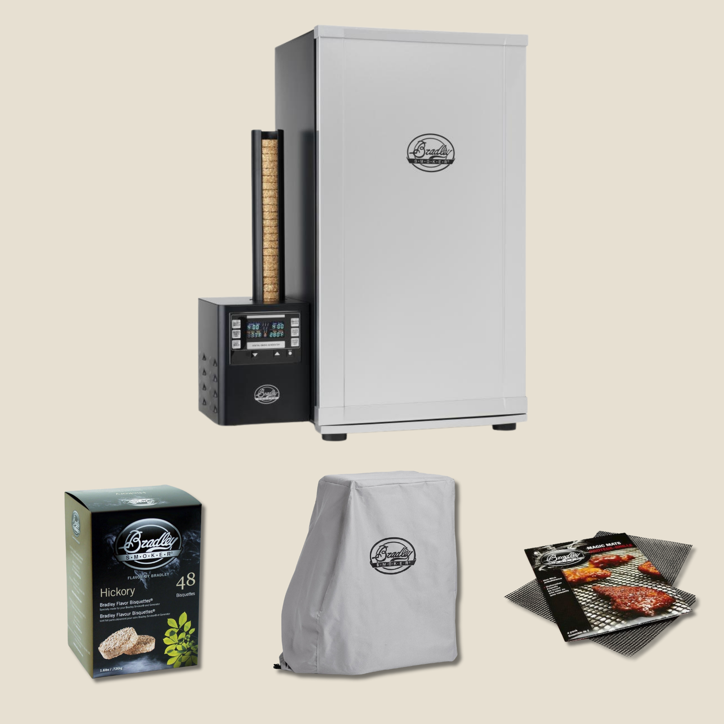 Bradley 4 Rack Digital Smoker Bundle