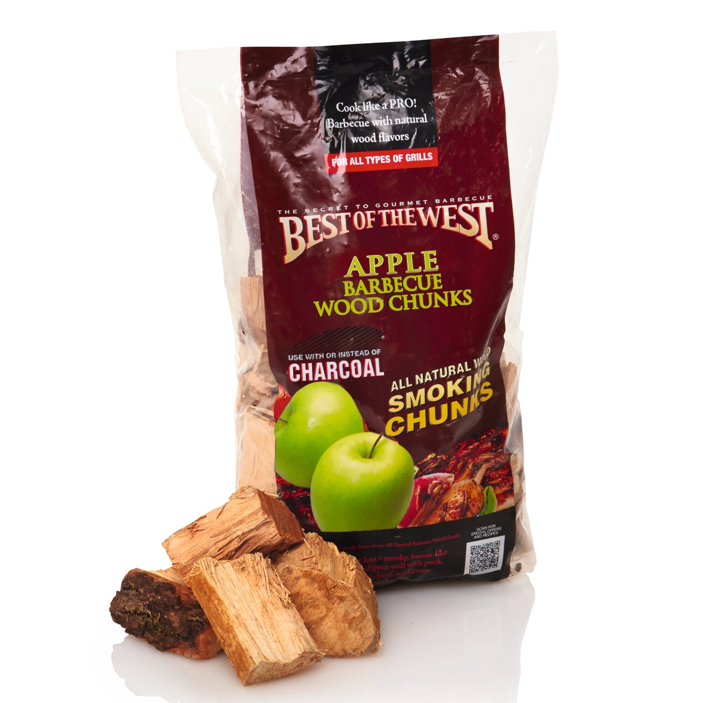 5.6L Apple Wood Chunks (approx 2.7kg) - BBQ Land