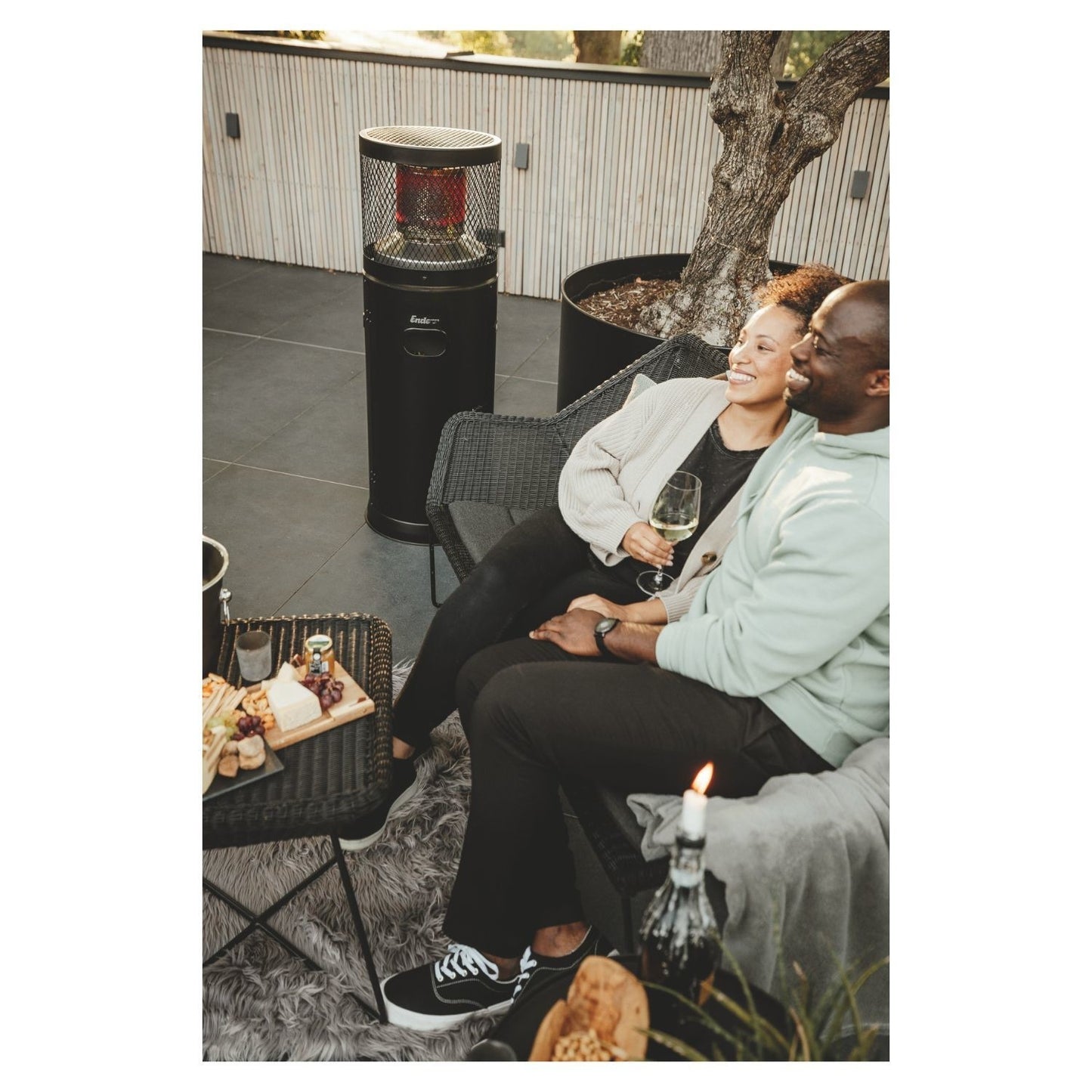 Polo 2.0 Gas Patio Heater (Black) by Enders