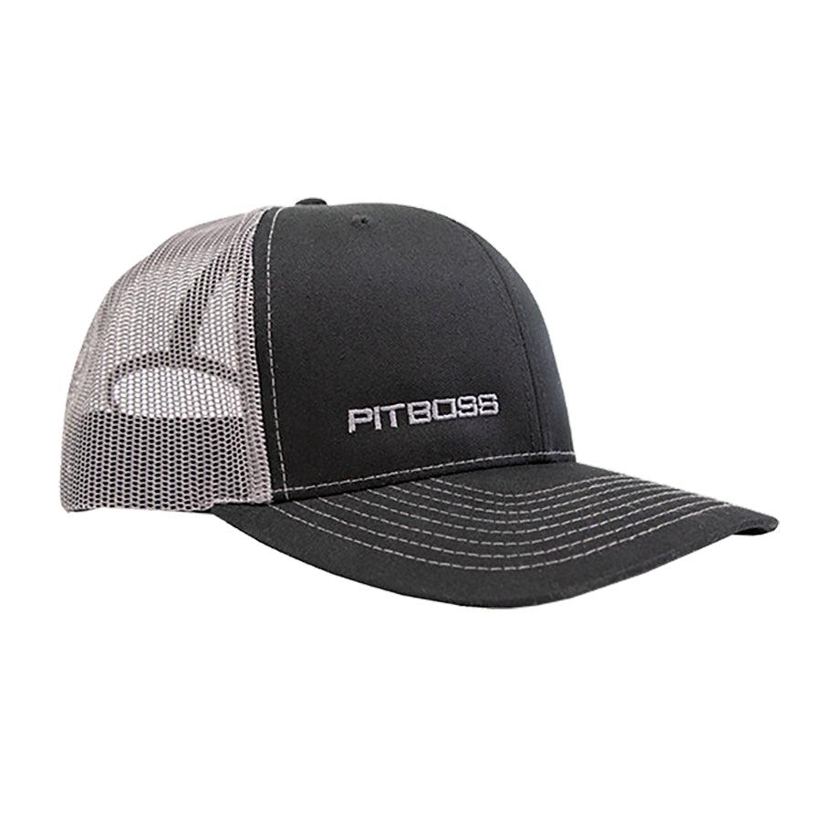 Pit Boss Snapback Black and Grey Truckers Cap