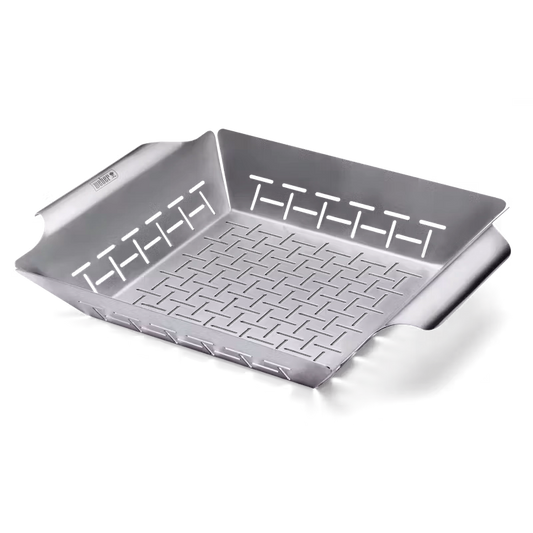 Weber Deluxe Square BBQ Grilling Basket Pan 6434