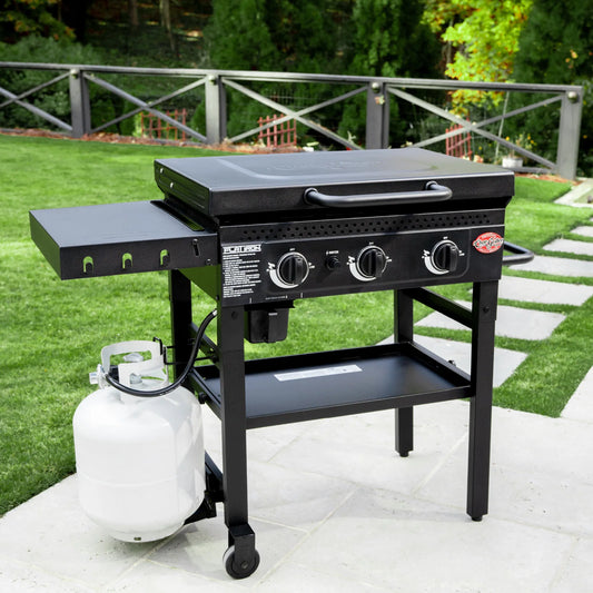 Char-Griller 3 Burner Flat Iron Gas Griddle Plancha BBQ