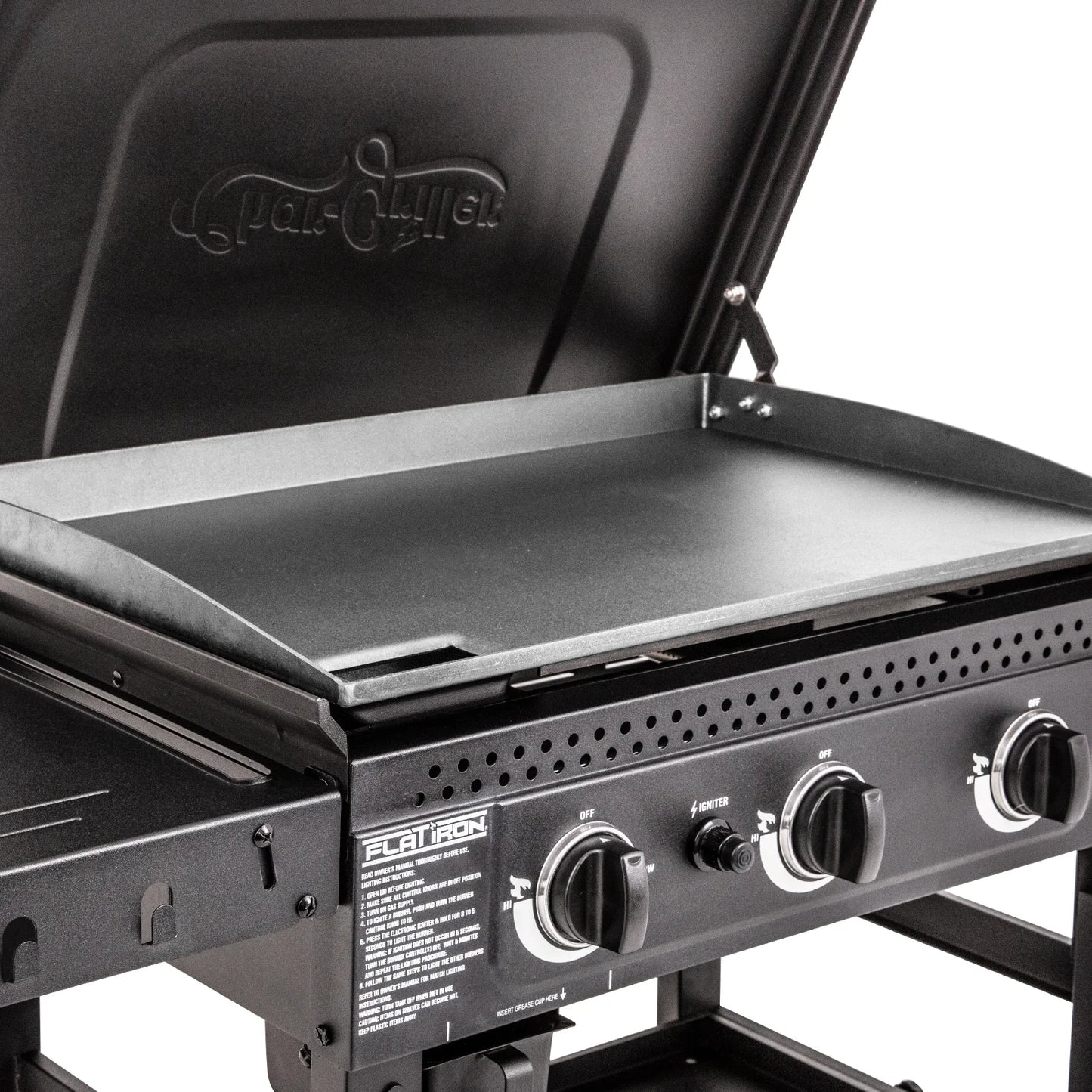 Char-Griller 3 Burner Flat Iron Gas Griddle Plancha BBQ