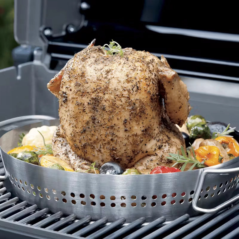 Weber Crafted GBS Poultry Roaster in Stainless Steel