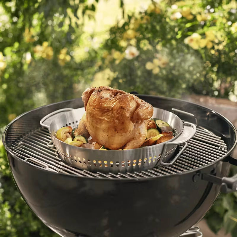 Weber Crafted GBS Poultry Roaster in Stainless Steel