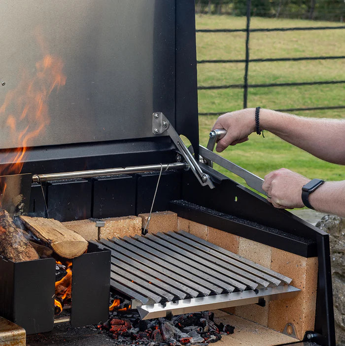 Flamery Large Asado BBQ with 50/50 Split Grill