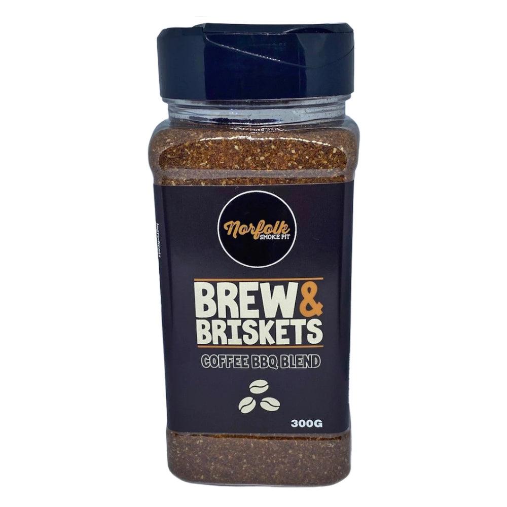 Brew & Briskets Coffee BBQ Blend Rub 300g from Norfolk Smoke Pit - BBQ Land
