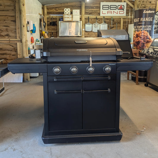 Ex-Display Campingaz Onyx 4 Burner Gas BBQ with Rotisserie (#124)