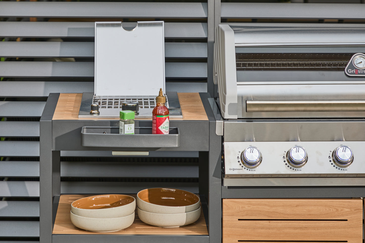 Grillstream Sanctuary Oak 6 Burner Outdoor Kitchen