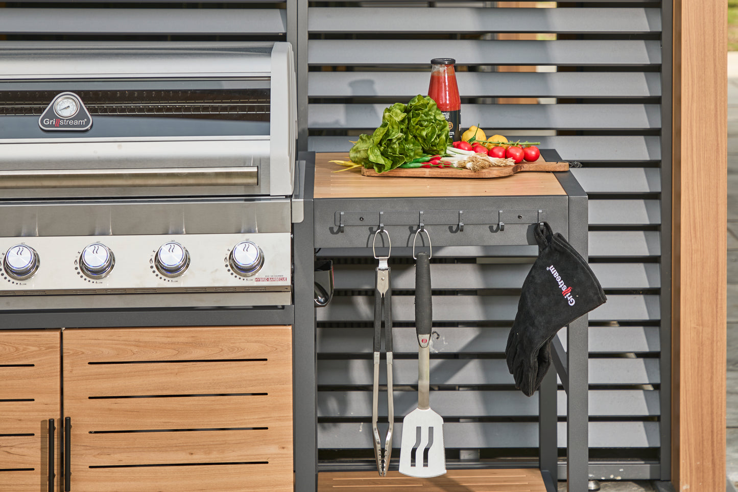 Grillstream Sanctuary Oak 6 Burner Outdoor Kitchen