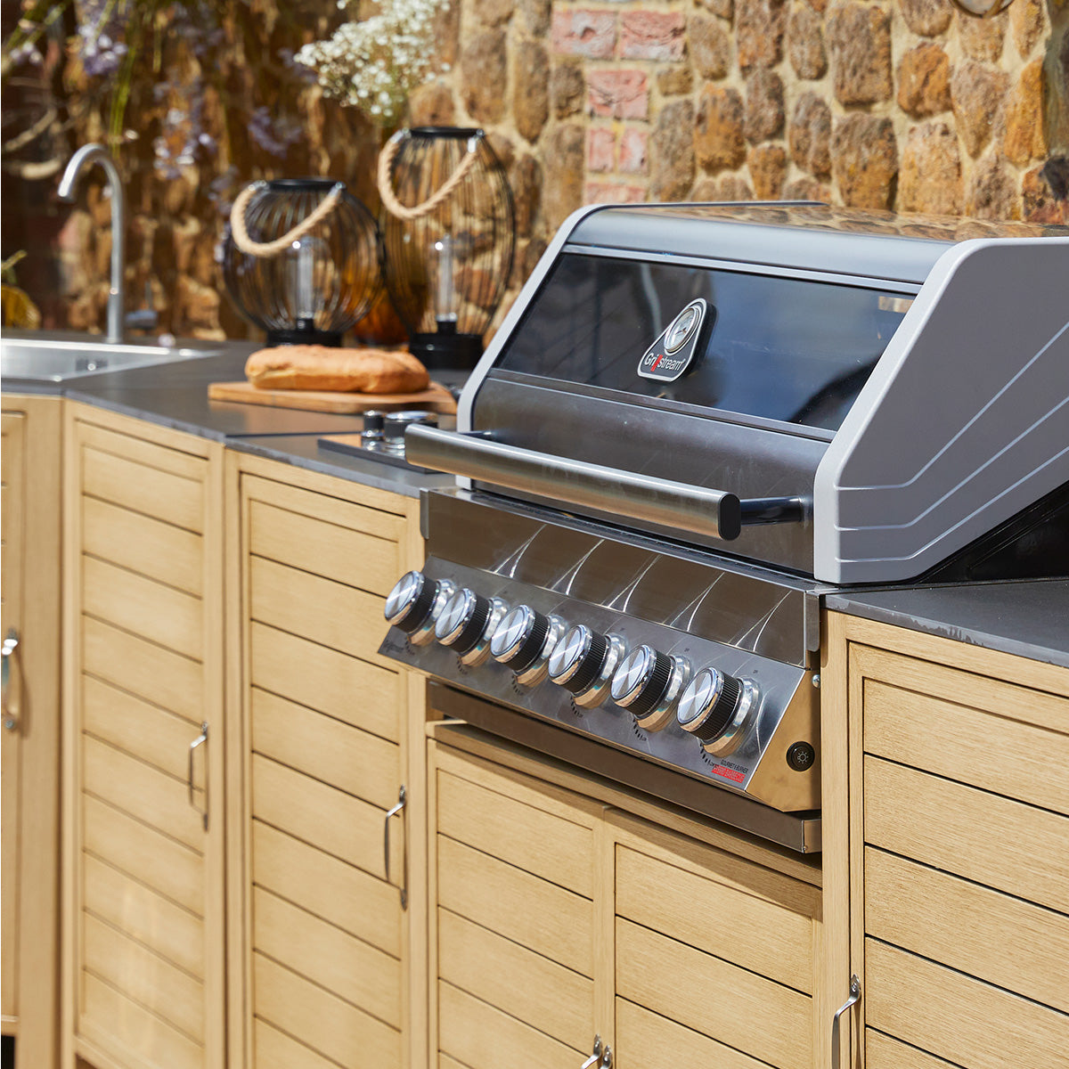 Grillstream Venice 6 Burner Hybrid Outdoor Kitchen with Side Burner