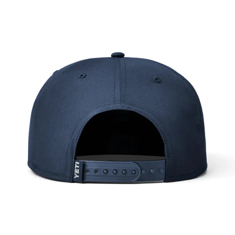 Yeti Coolers Mid Pro Flat Brim Rope Cap in Navy