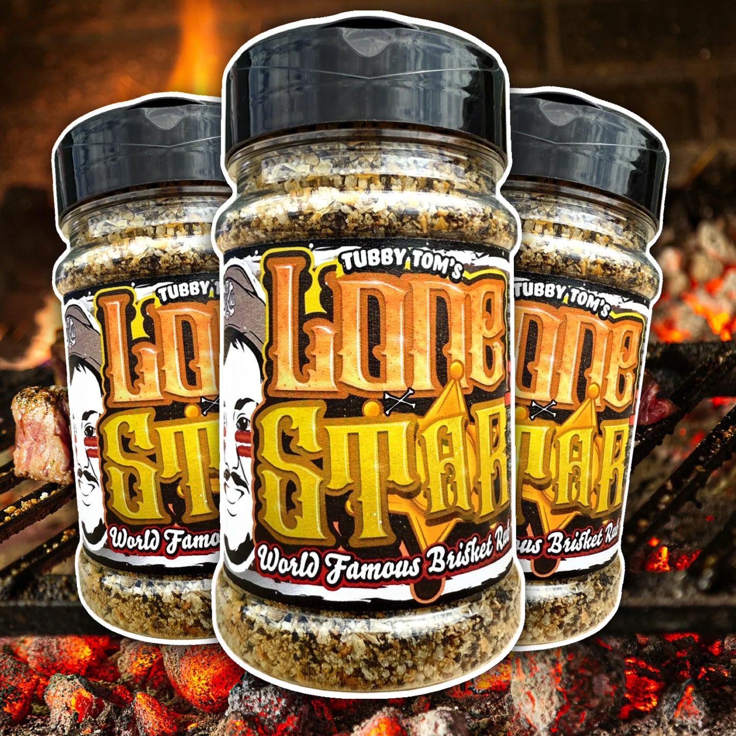 Lone Star - Texas Style Brisket Seasoning (220g Shaker) by Tubby Toms
