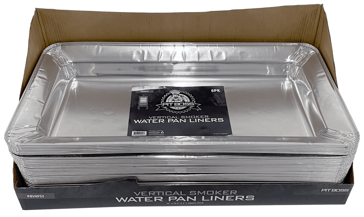 Pit Boss Foil Water Pan Liner (6 Pack) for Pro 4 Vertical Smoker