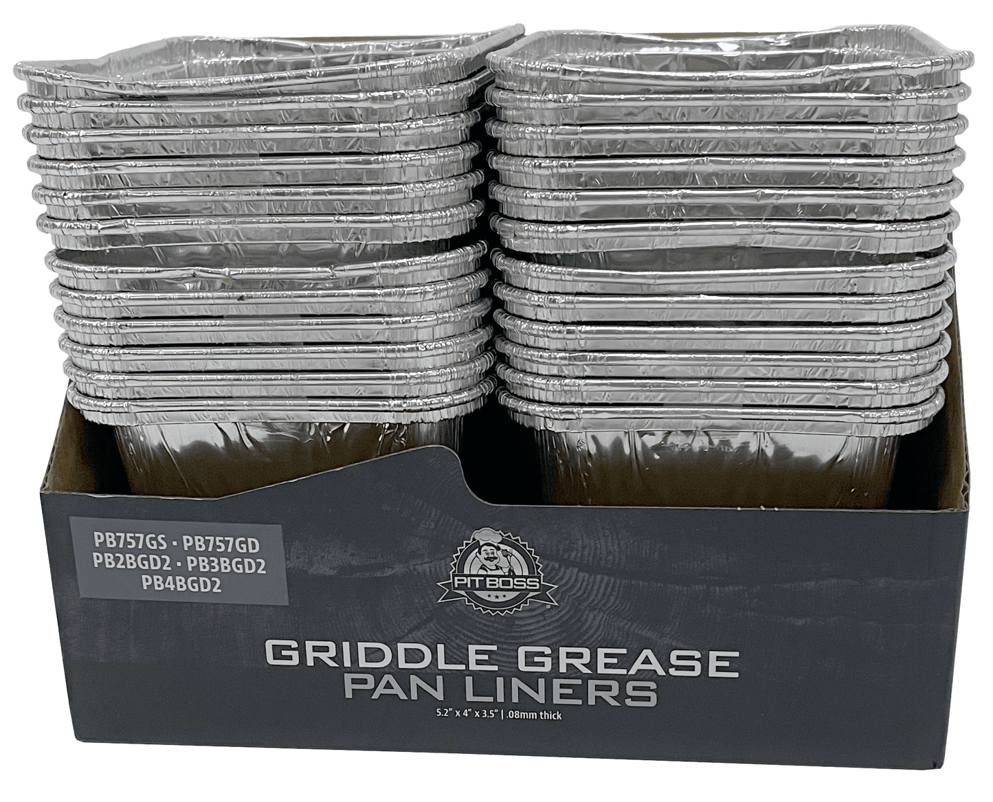 Pit Boss Foil Grease Pan Liners for Ultimate Plancha 2, 3, 4 Burner (Pack of 6)