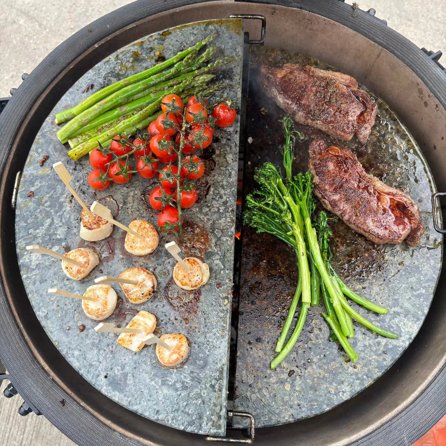 Half Moon Soapstone for Kama Gear V2 Kamado