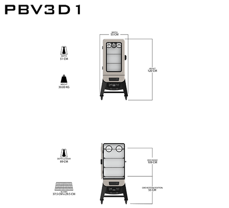 Pit Boss PBV3D1 Digital Electric Vertical Smoker (10600) - BBQ Land
