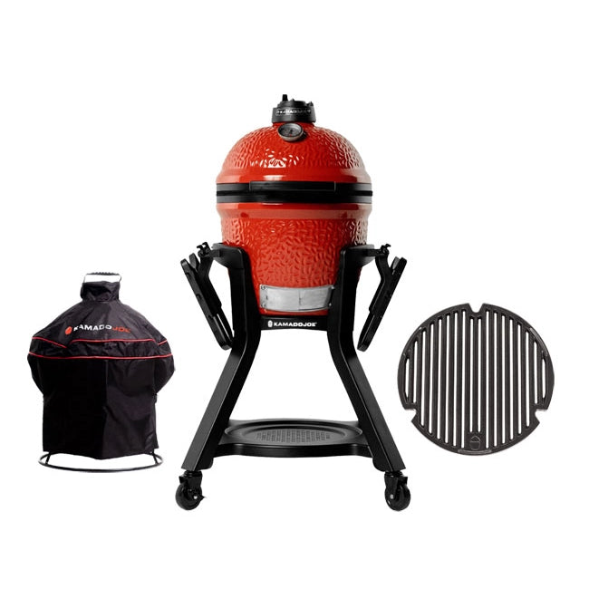 Kamado Joe Junior Celebration Pack with Wheeled Cart, Sear Grate and Cover