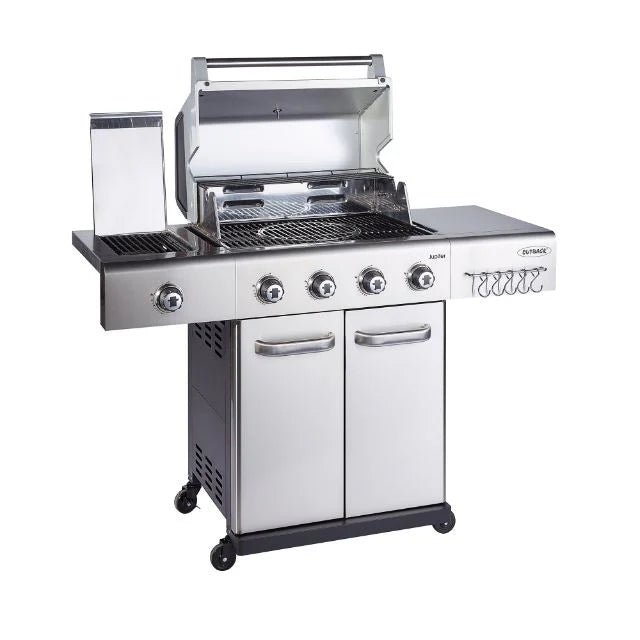 Jupiter 4 Stainless Steel Hybrid BBQ with Cover