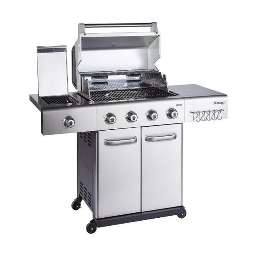 Jupiter 4 Stainless Steel Hybrid BBQ with Cover