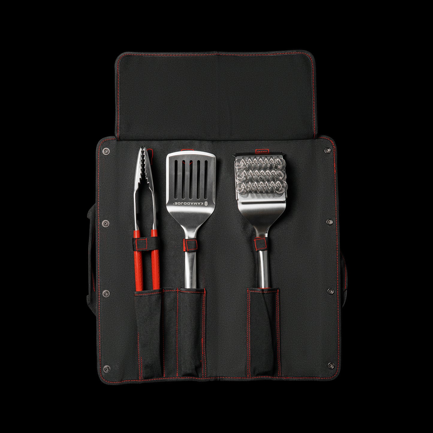 Kamado Joe Grilling Tool Kit w/ Case (Grill brush, tongs and spatula)