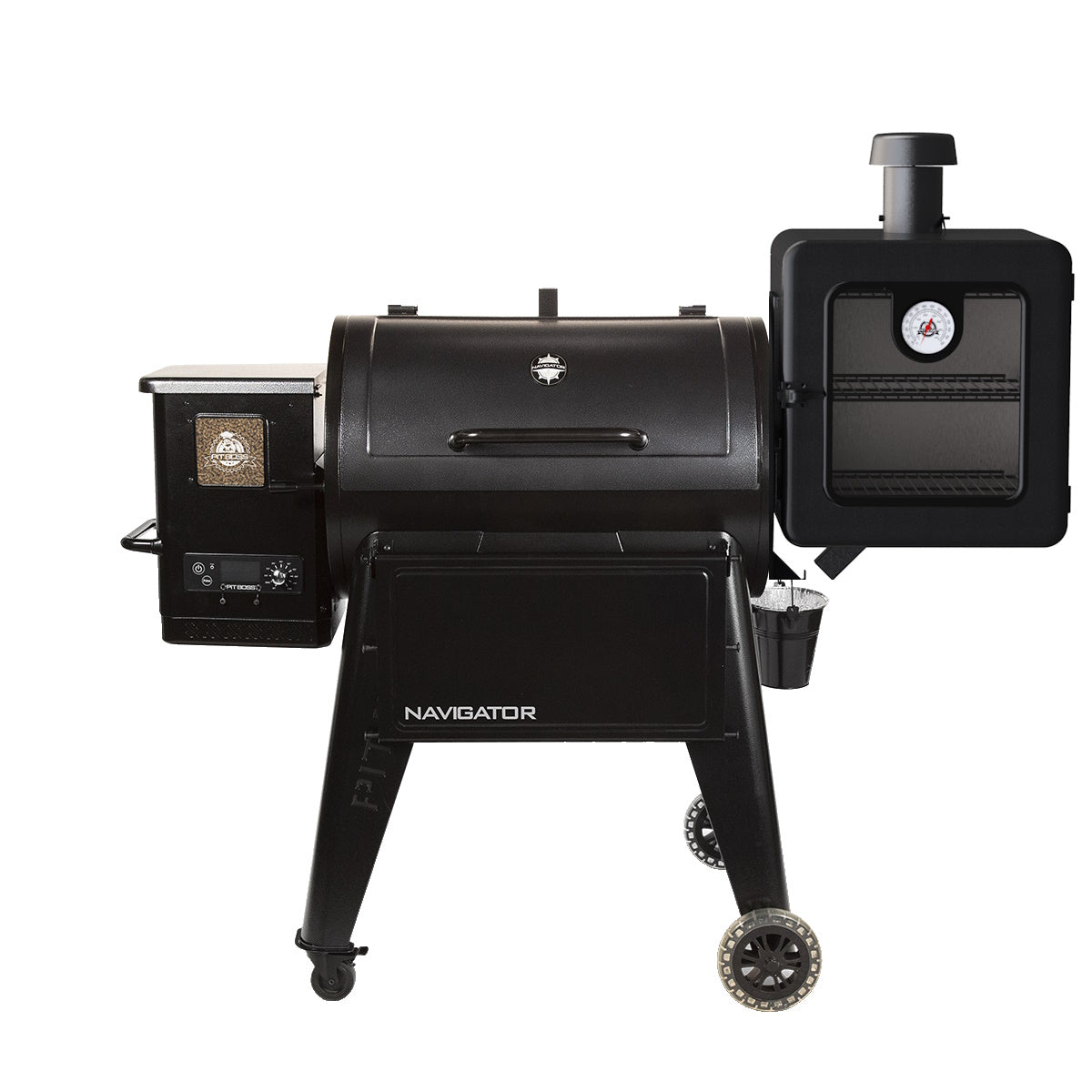 Pit Boss Navigator 1150 Pellet BBQ Grill with Side Smoker Attachment