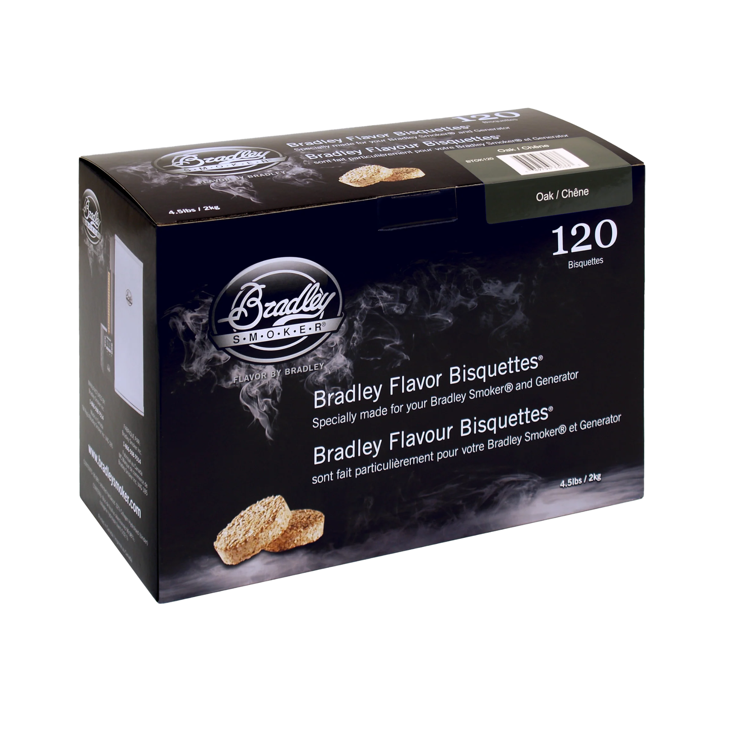  Bradley Smoker Oak  Bisquettes x 120 Pack