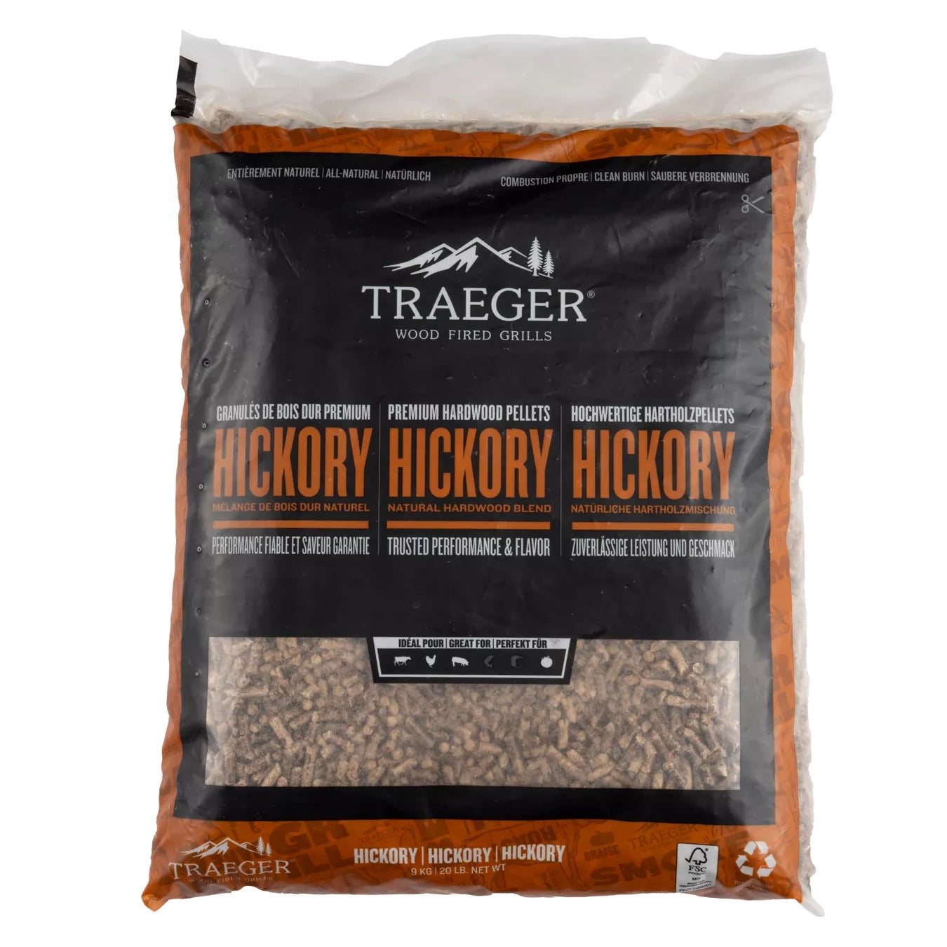 FSC Traeger Hickory Wood Pellets 9kg