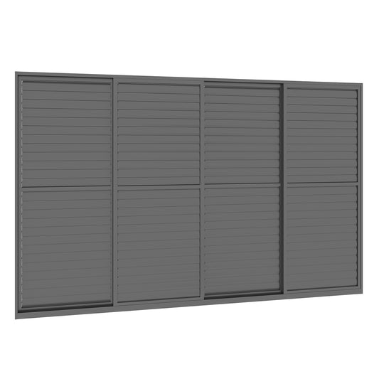 Sanctuary 4m Sliding Walls with Movable Louvres